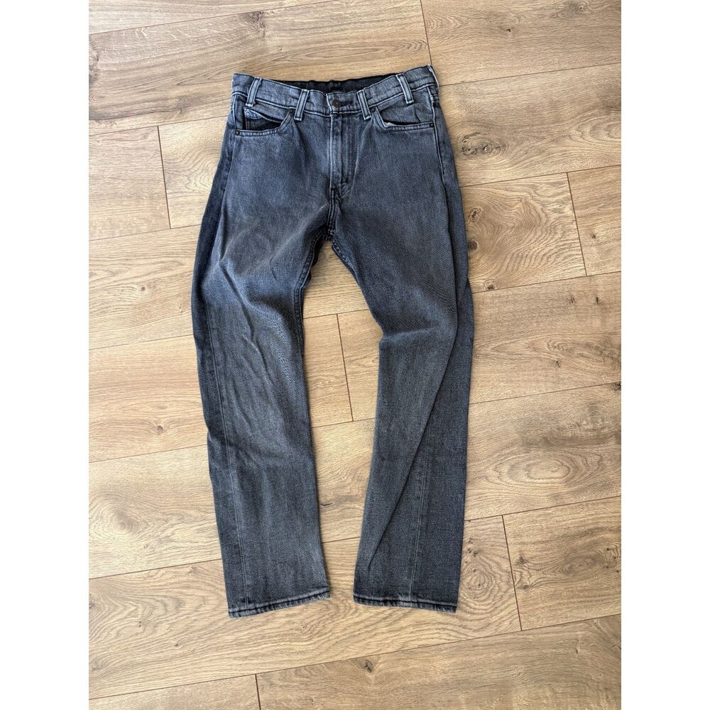 LEVI 27 505 c Faded black straight leg orange label 100% cotton High rise denim